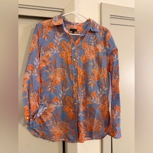 Talbots Women’s Floral Button Down Top